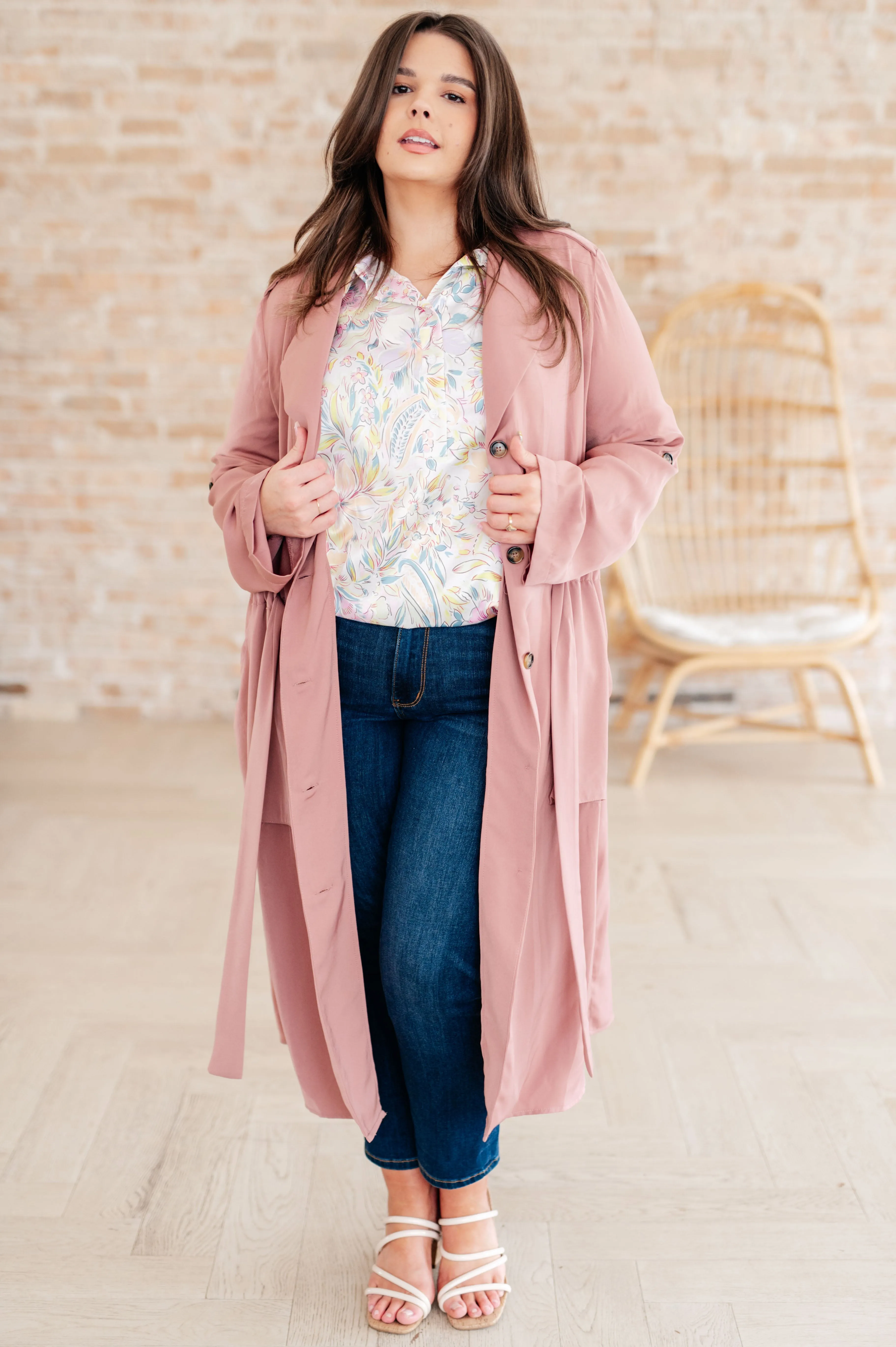 First Day Of Spring Jacket in Dusty Mauve - Mittoshop