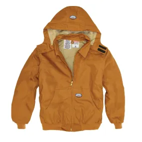 Flame Resistant Hooded Brown Duck Mod Acrylic Insulation Coat BJFQ2206