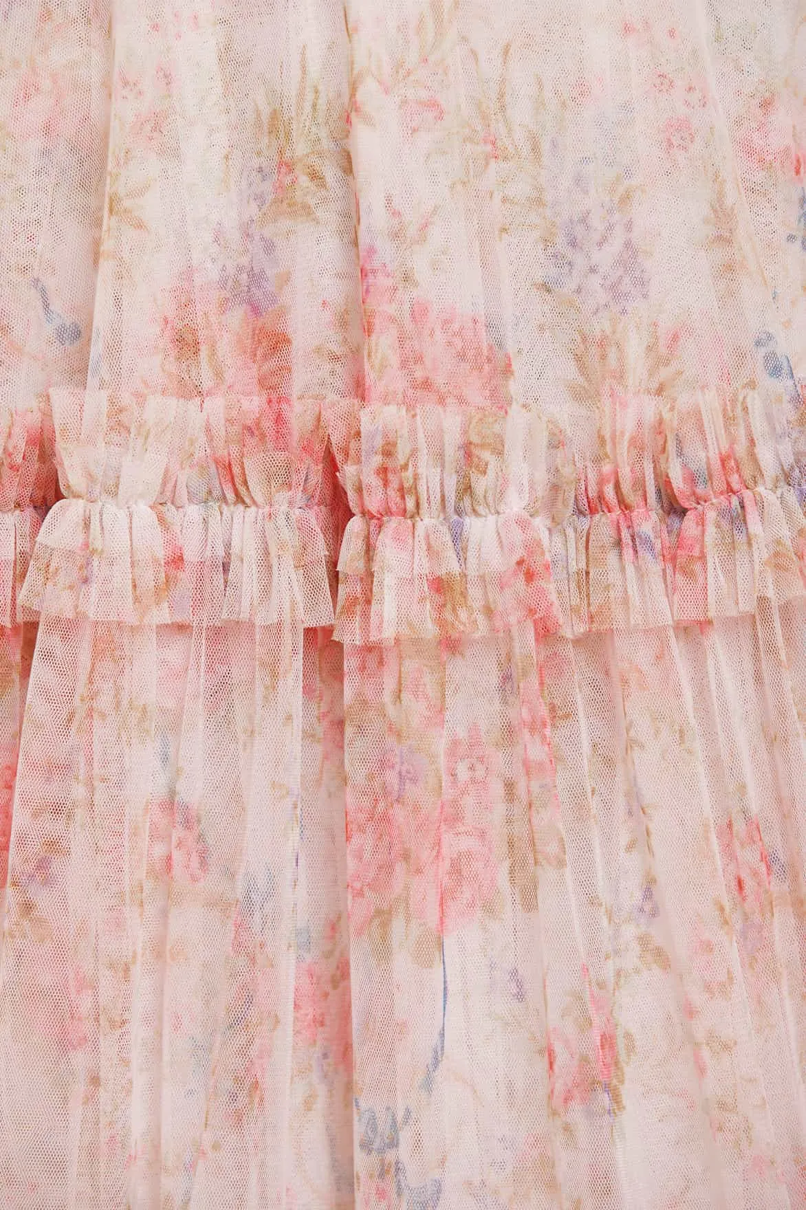 Floral Wreath Grace Off-Shoulder Gown