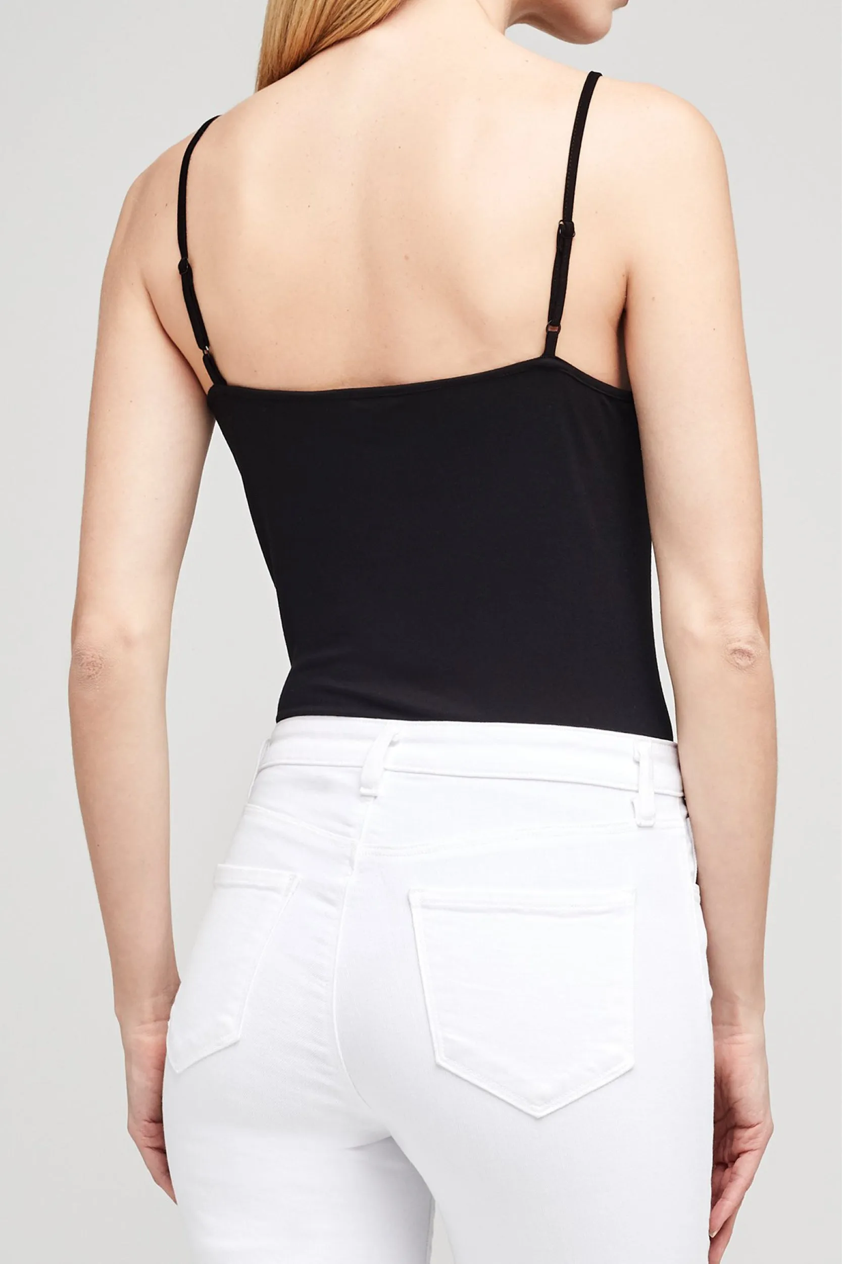 Ford Spaghetti Strap Bodysuit in Black