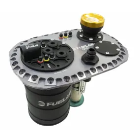 FUELAB 62710-4 Fuel System QSST Titanium with Surge Tank Pump Twin Screw FUELAB 93903, no lift pump