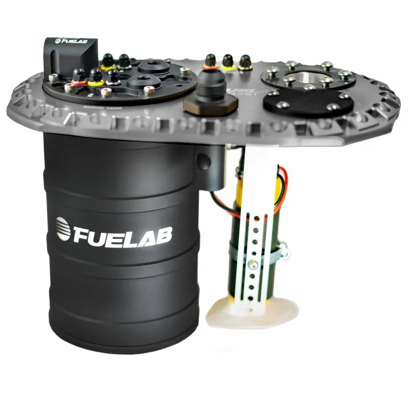 FUELAB 62710-4 Fuel System QSST Titanium with Surge Tank Pump Twin Screw FUELAB 93903, no lift pump
