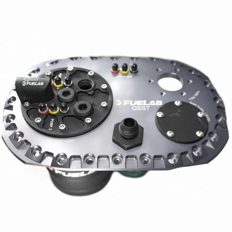 FUELAB 62710-4 Fuel System QSST Titanium with Surge Tank Pump Twin Screw FUELAB 93903, no lift pump