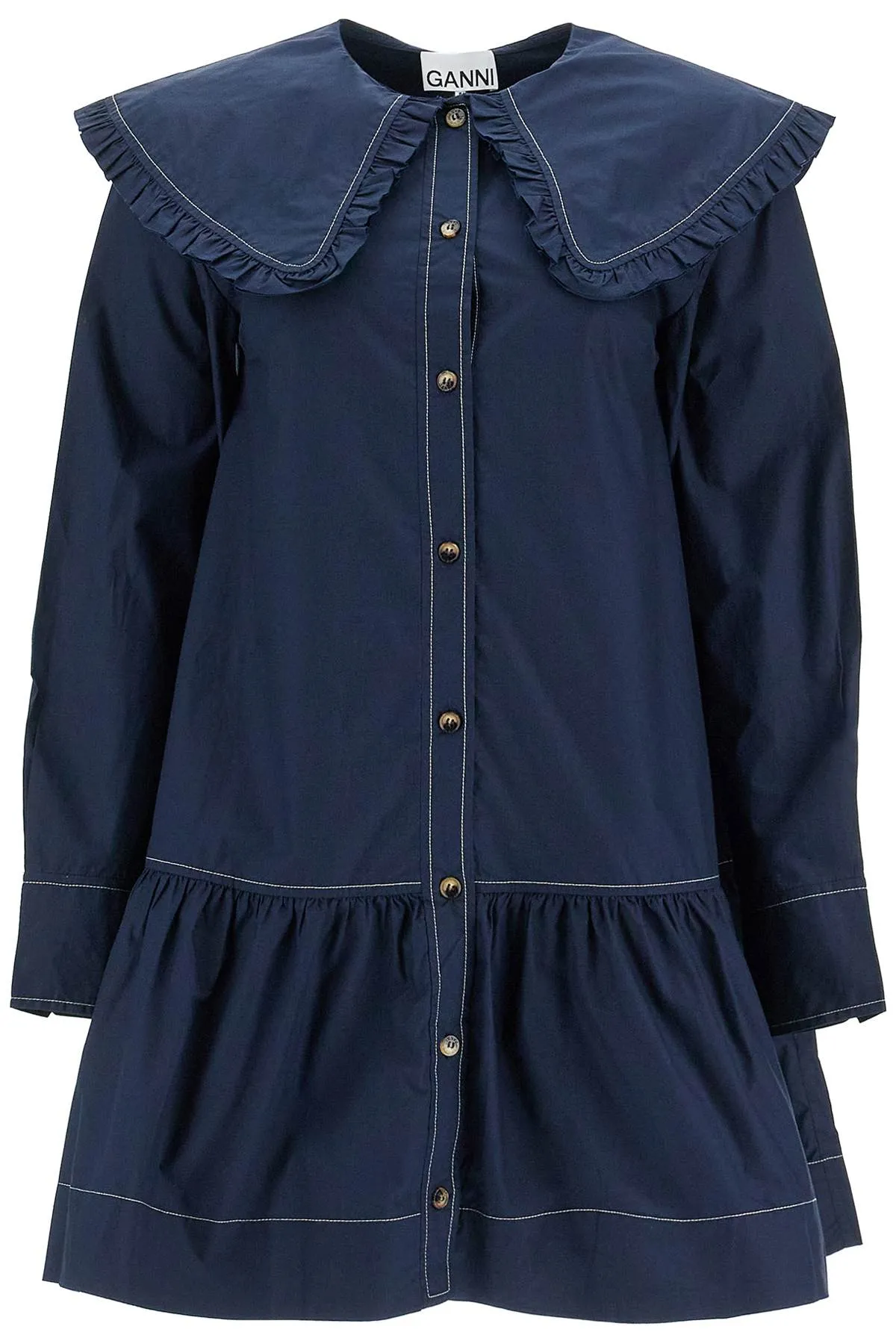 Ganni mini chemisier shirt