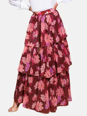 Garden Romance Woven Maxi Skirt