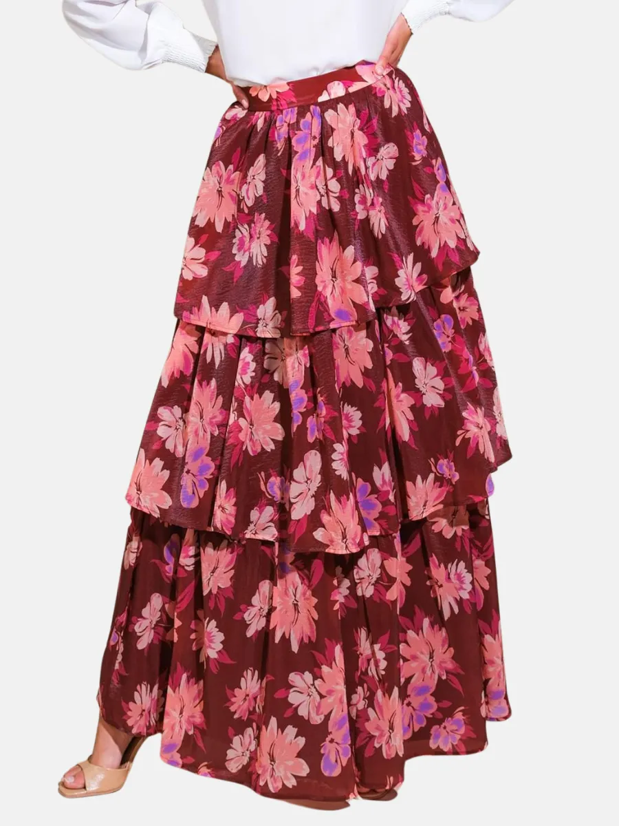 Garden Romance Woven Maxi Skirt