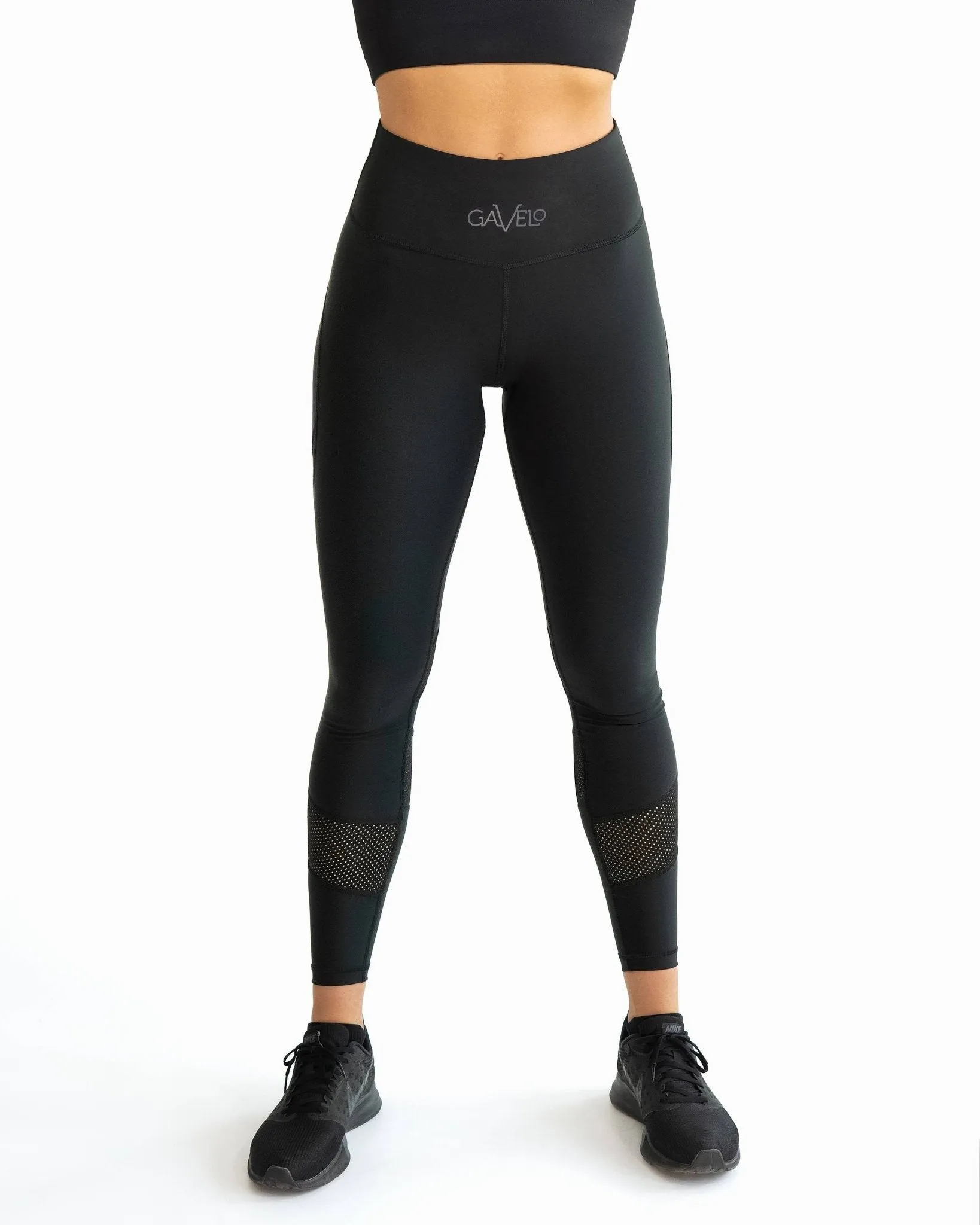 Gavelo Mesh Black Swirl Leggings