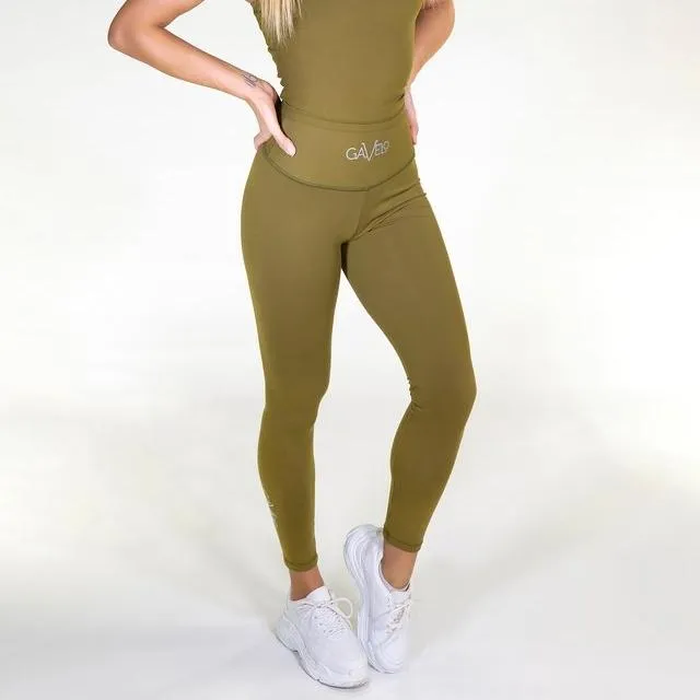 Gavelo POP Army Green Scrunch Leggings