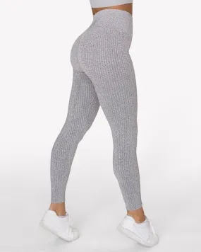Gavelo Seamless Ribbed Leggings - Light Grey