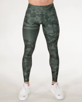 Gavelo Sniper Green Camo Compression Pants