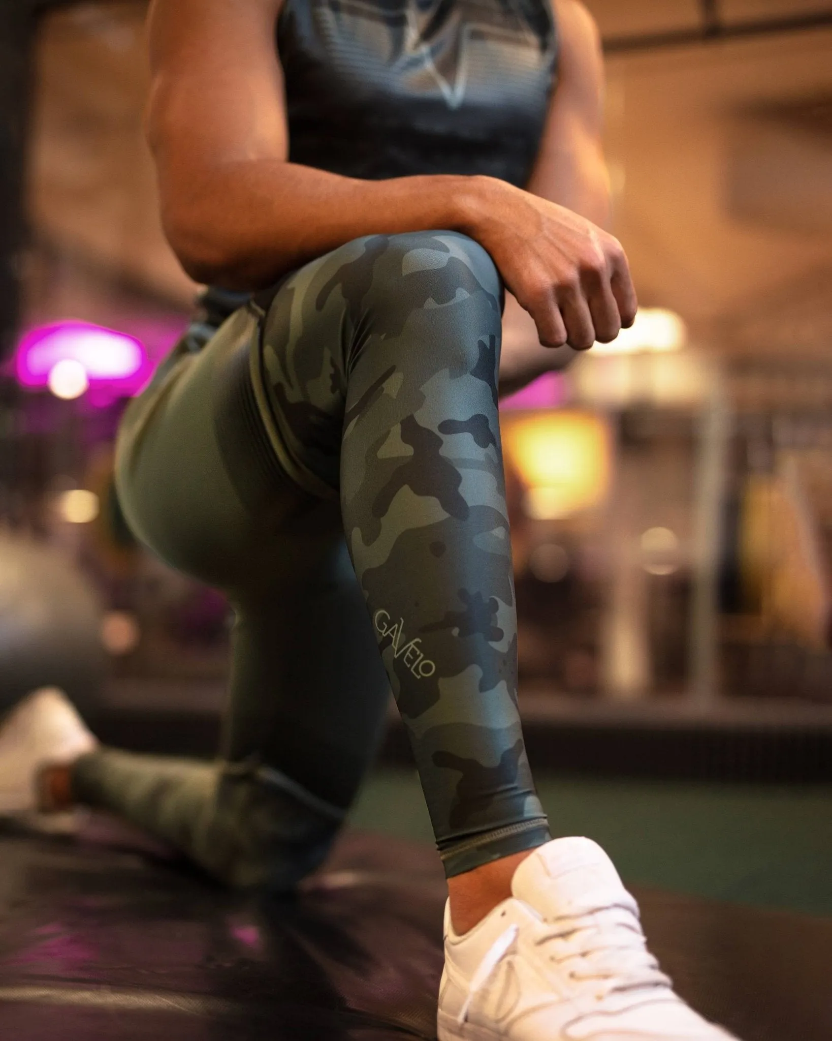Gavelo Sniper Green Camo Compression Pants
