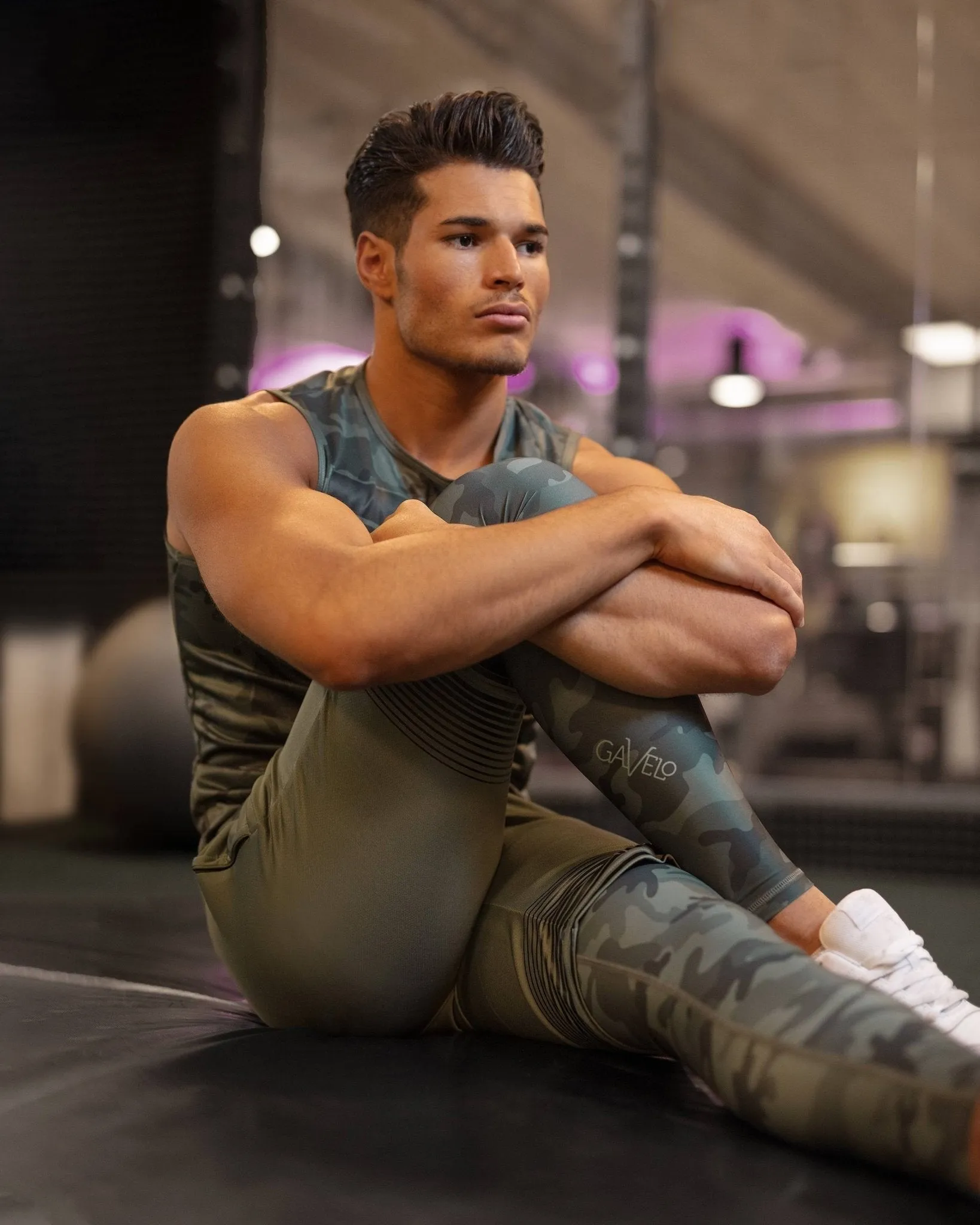 Gavelo Sniper Green Camo Compression Pants