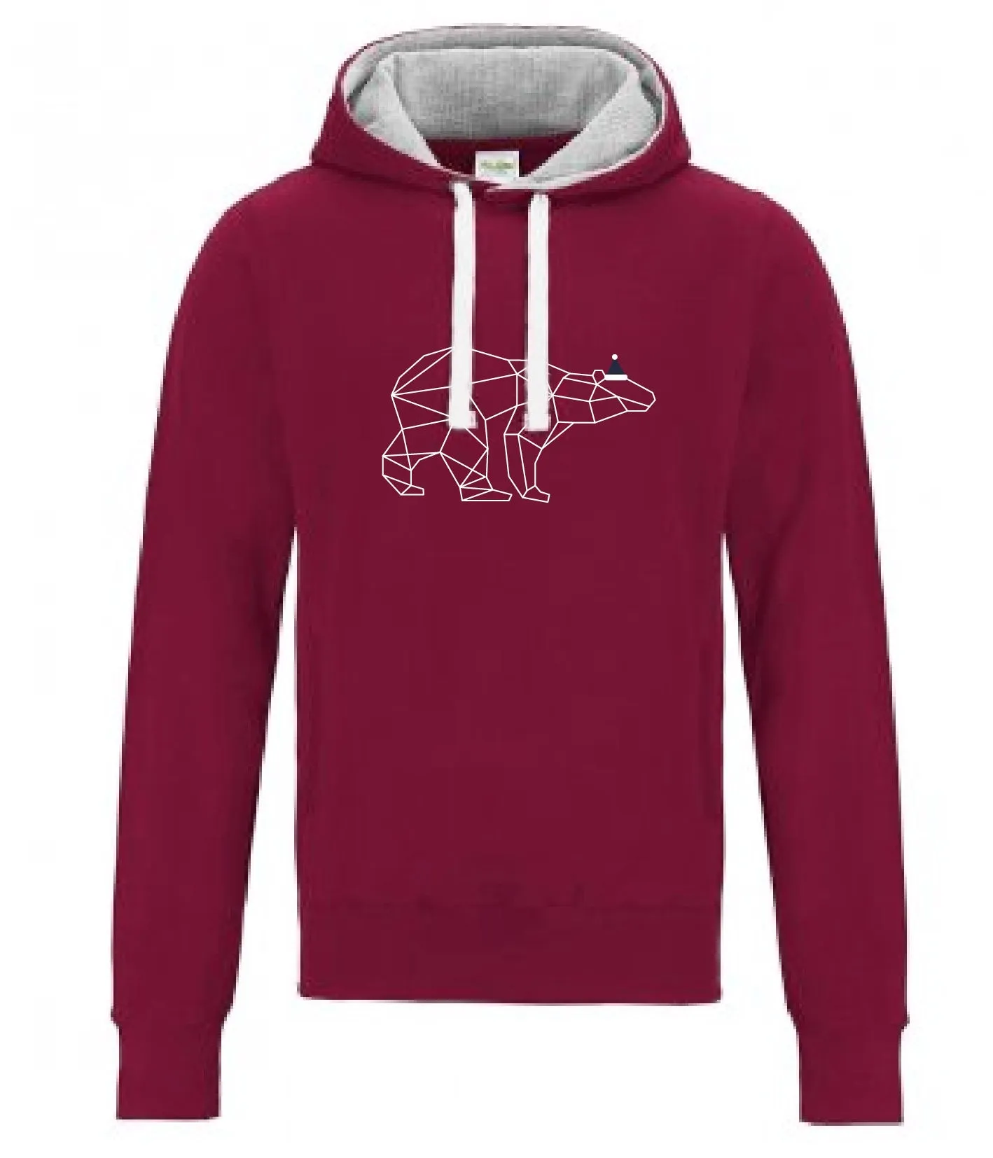 Geometric Polar Bear - Chunky Hoodie