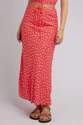 GIGI FLORAL MAXI SKIRT - Print