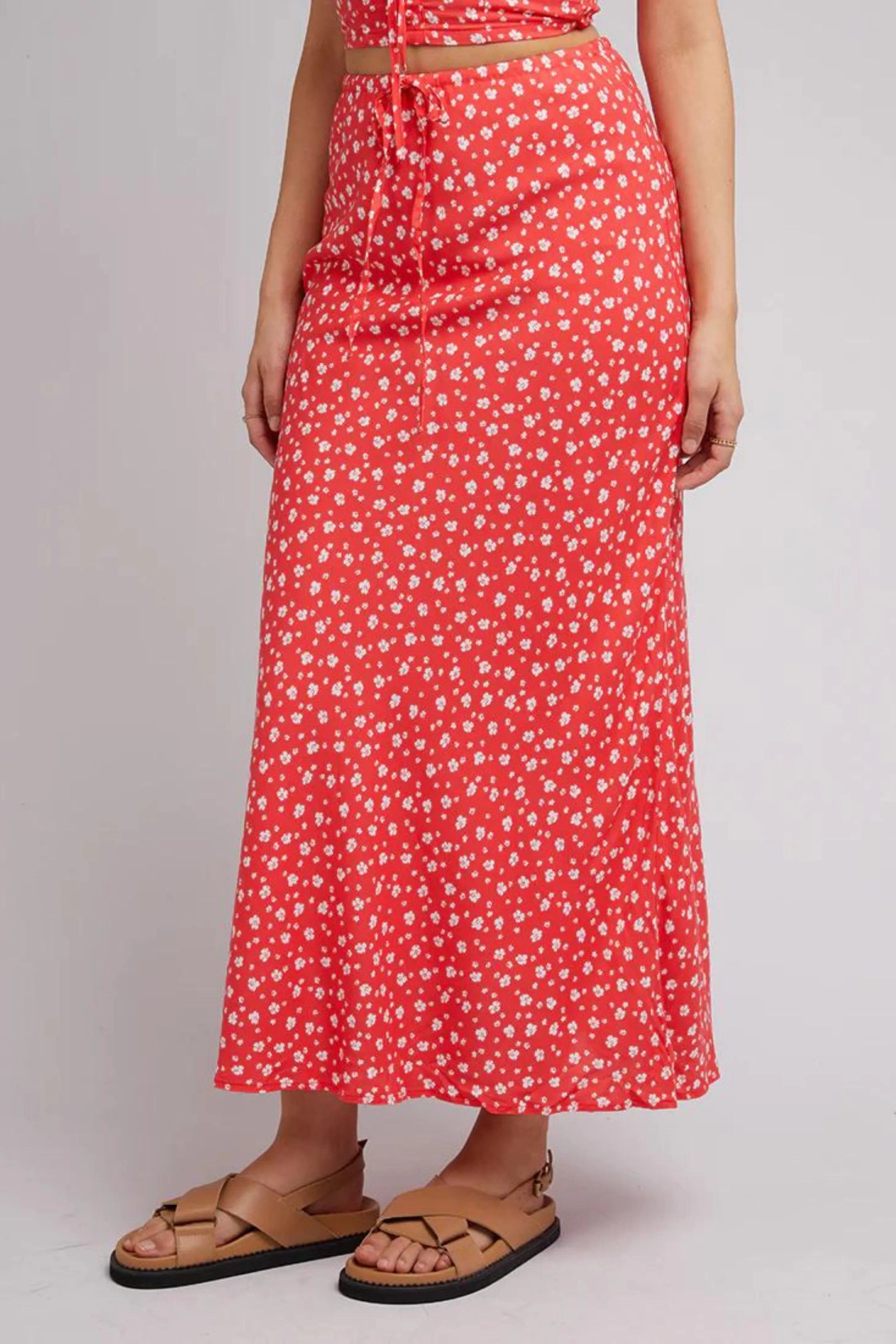 GIGI FLORAL MAXI SKIRT - Print