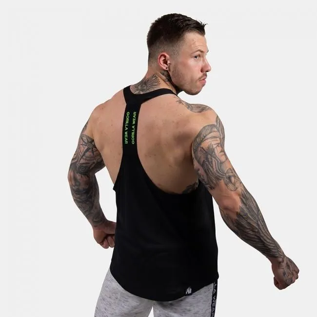 Gorilla Wear Nashville Tank Top - Black-Lime