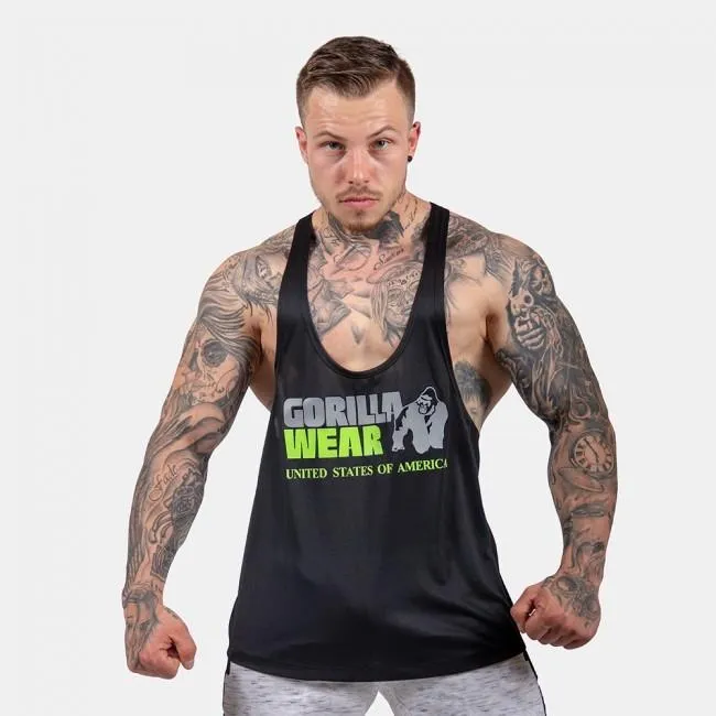 Gorilla Wear Nashville Tank Top - Black-Lime