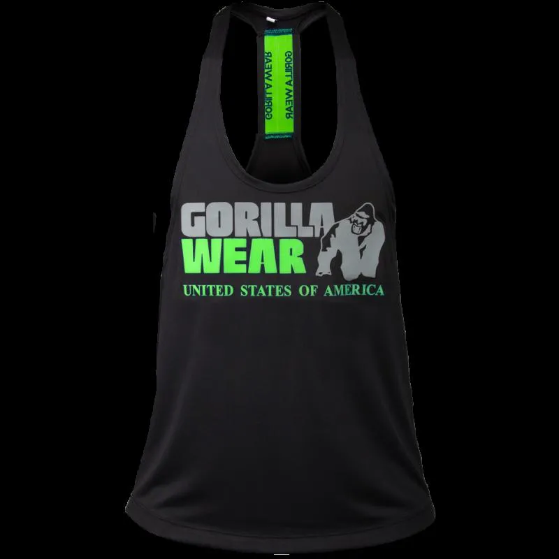 Gorilla Wear Nashville Tank Top - Black-Lime