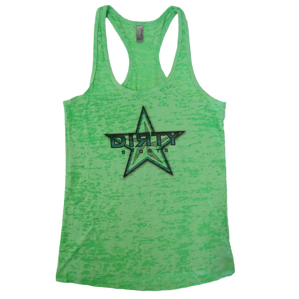 Green Razor Tank with Dirty Sports Star