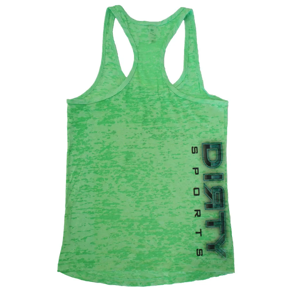 Green Razor Tank with Dirty Sports Star