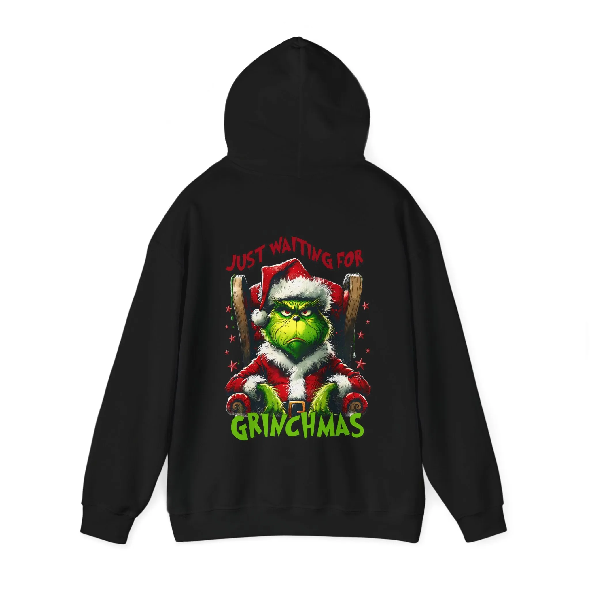 Grinch Christmas Hoodie – Just Waiting for Christmas Design