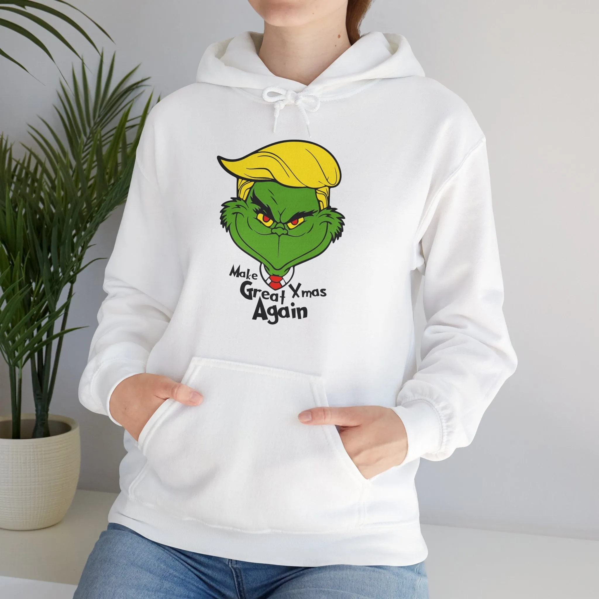 Grinch Christmas Hoodie - "Make Great XMAS Again" Unisex Heavy Blend™