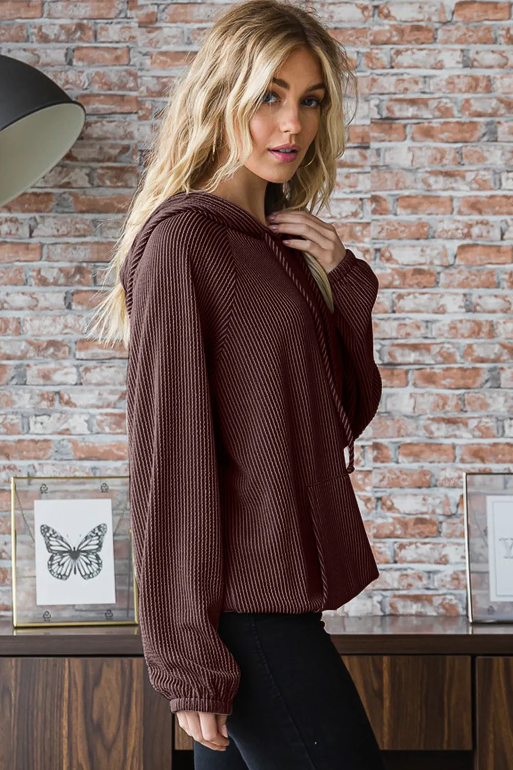 Haley's Ribbed Hoodie