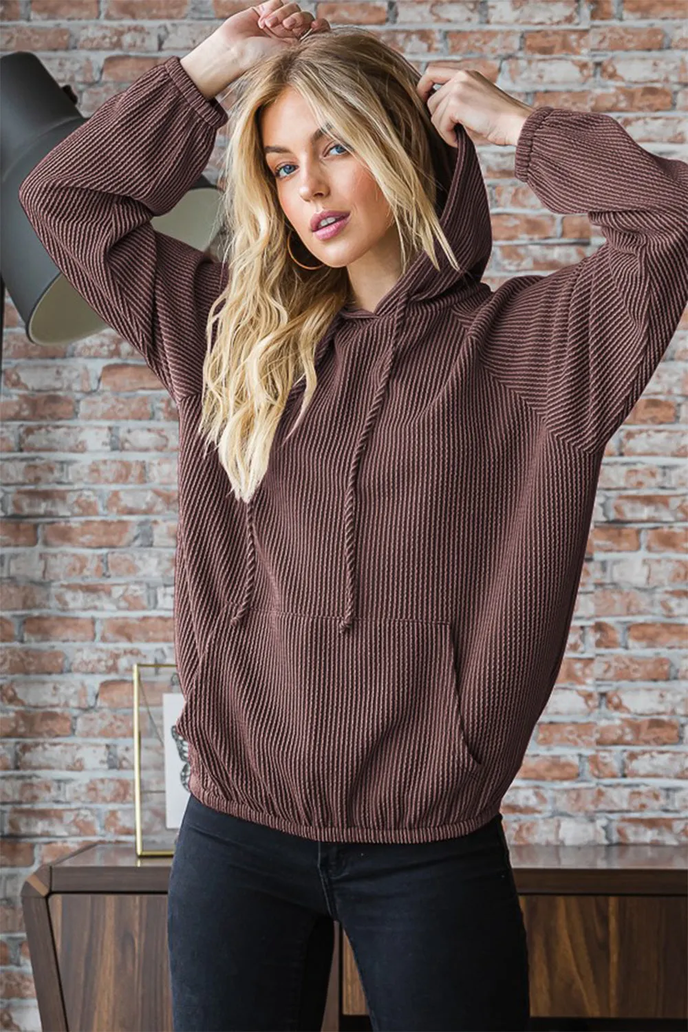 Haley's Ribbed Hoodie