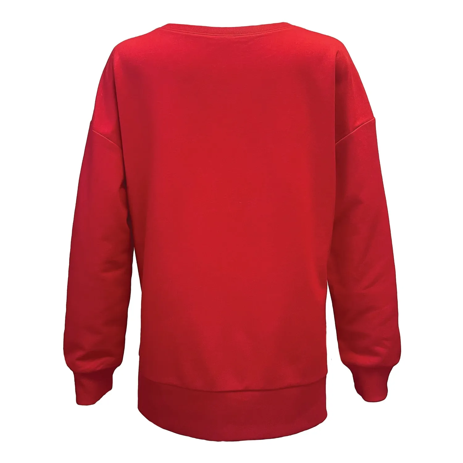 Ho Ho Hat Chenille Patch Red Boxy Crew