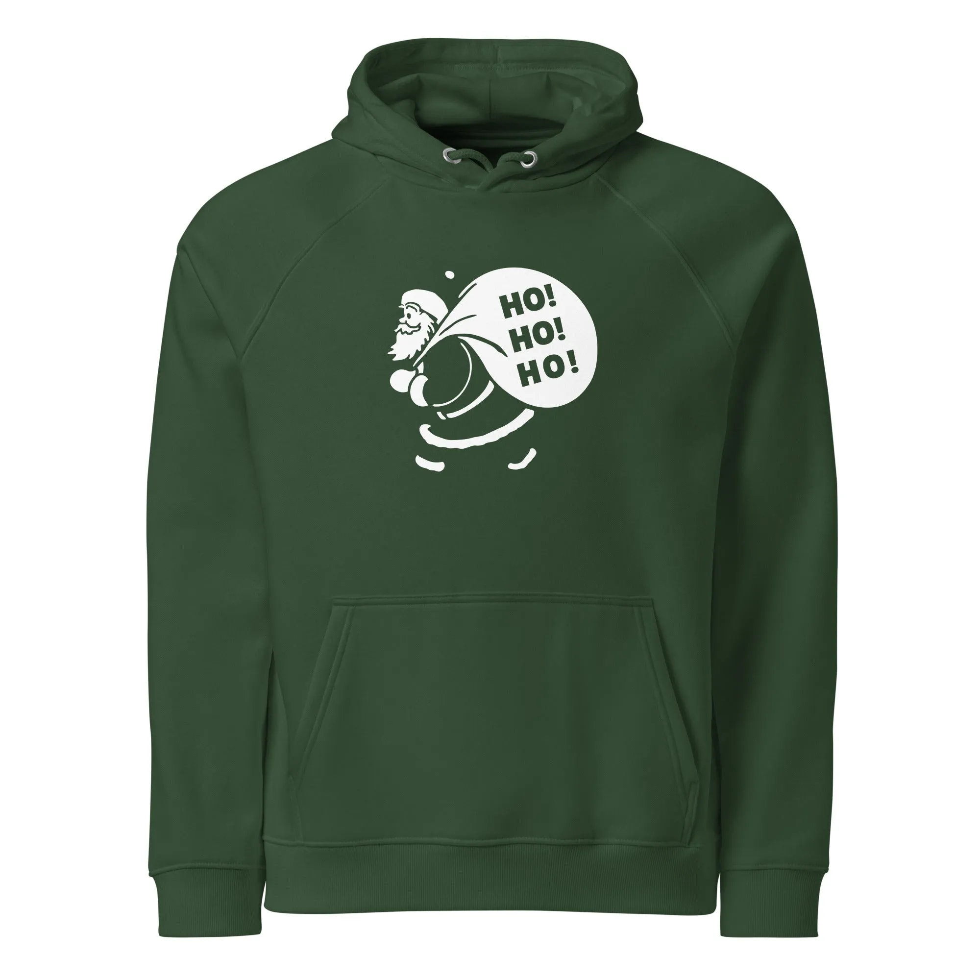Ho Ho Ho! It's Santa! Graphics Men Eco Raglan Hoodie