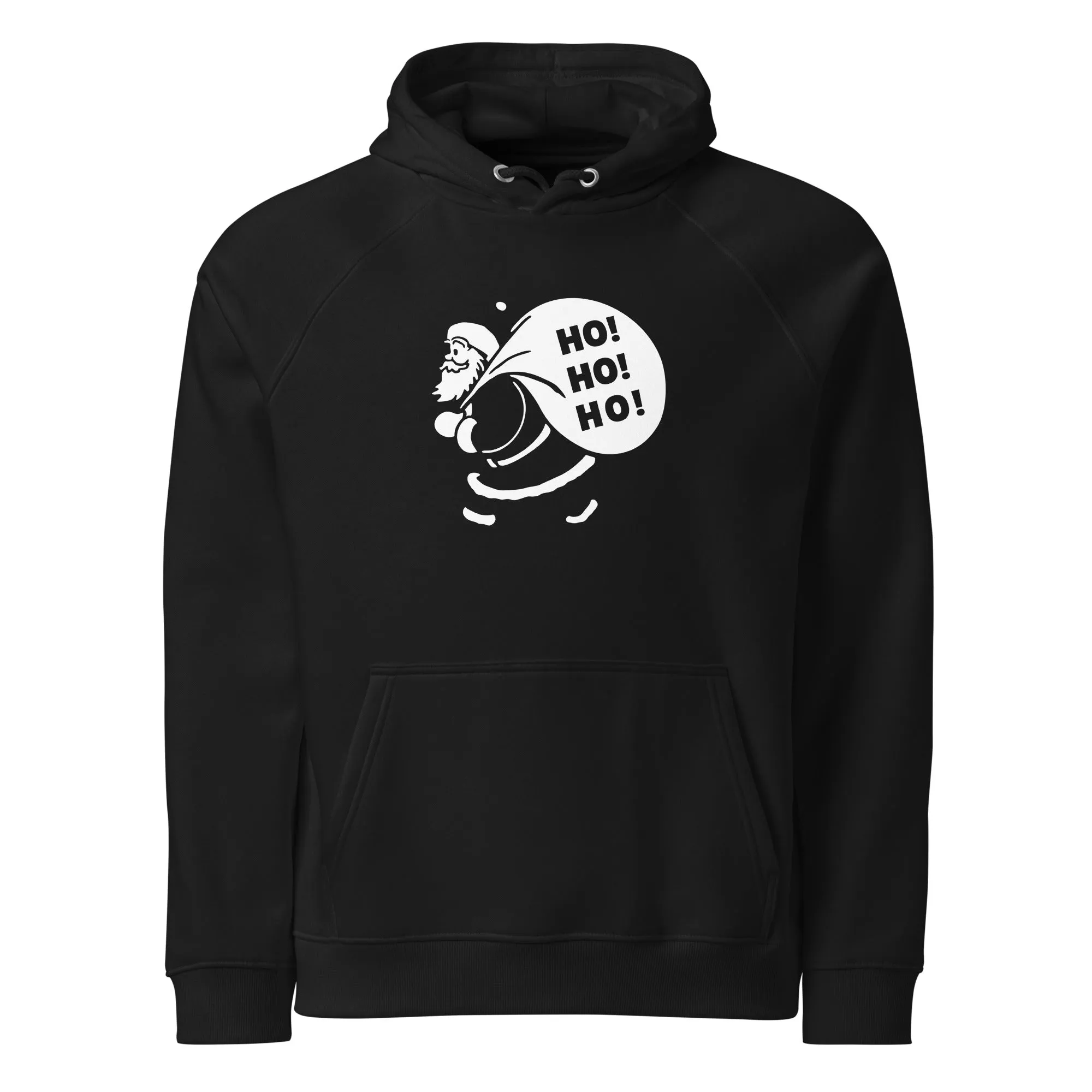 Ho Ho Ho! It's Santa! Graphics Men Eco Raglan Hoodie