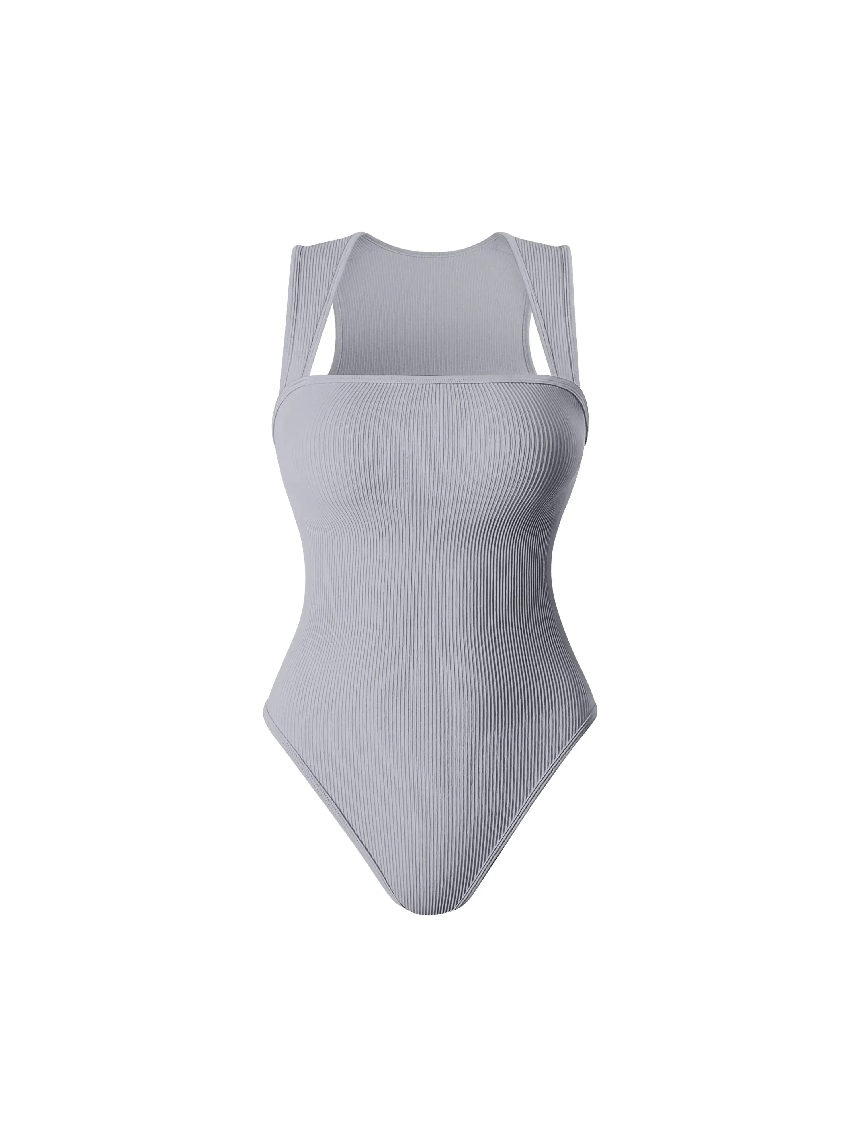 🔥HOT SALE 49% OFF🔥Racerback Wide Shoulder Straps Seamless Bodysuit