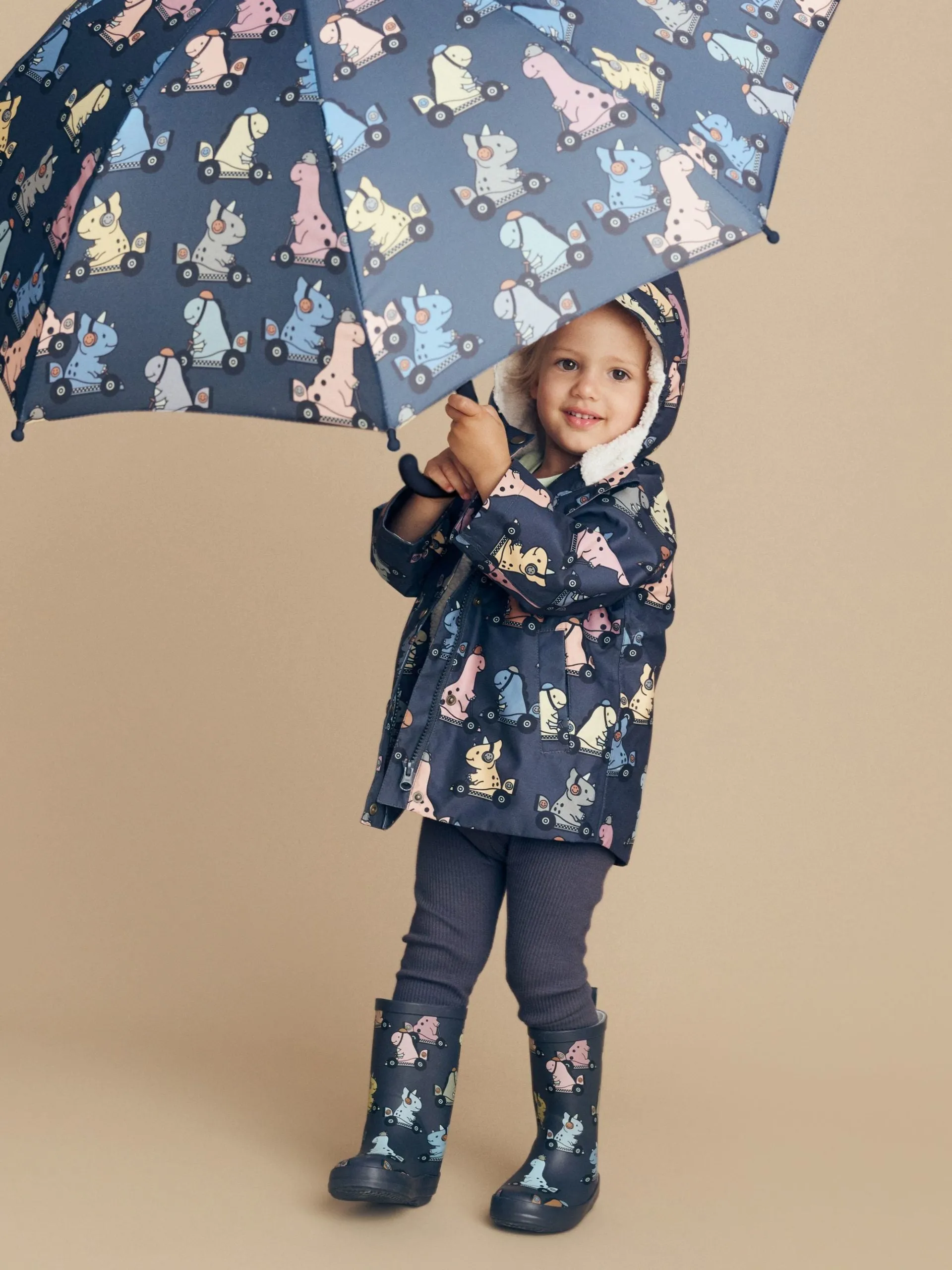 Huxbaby Dino Racer Raincoat **FINAL SALE**