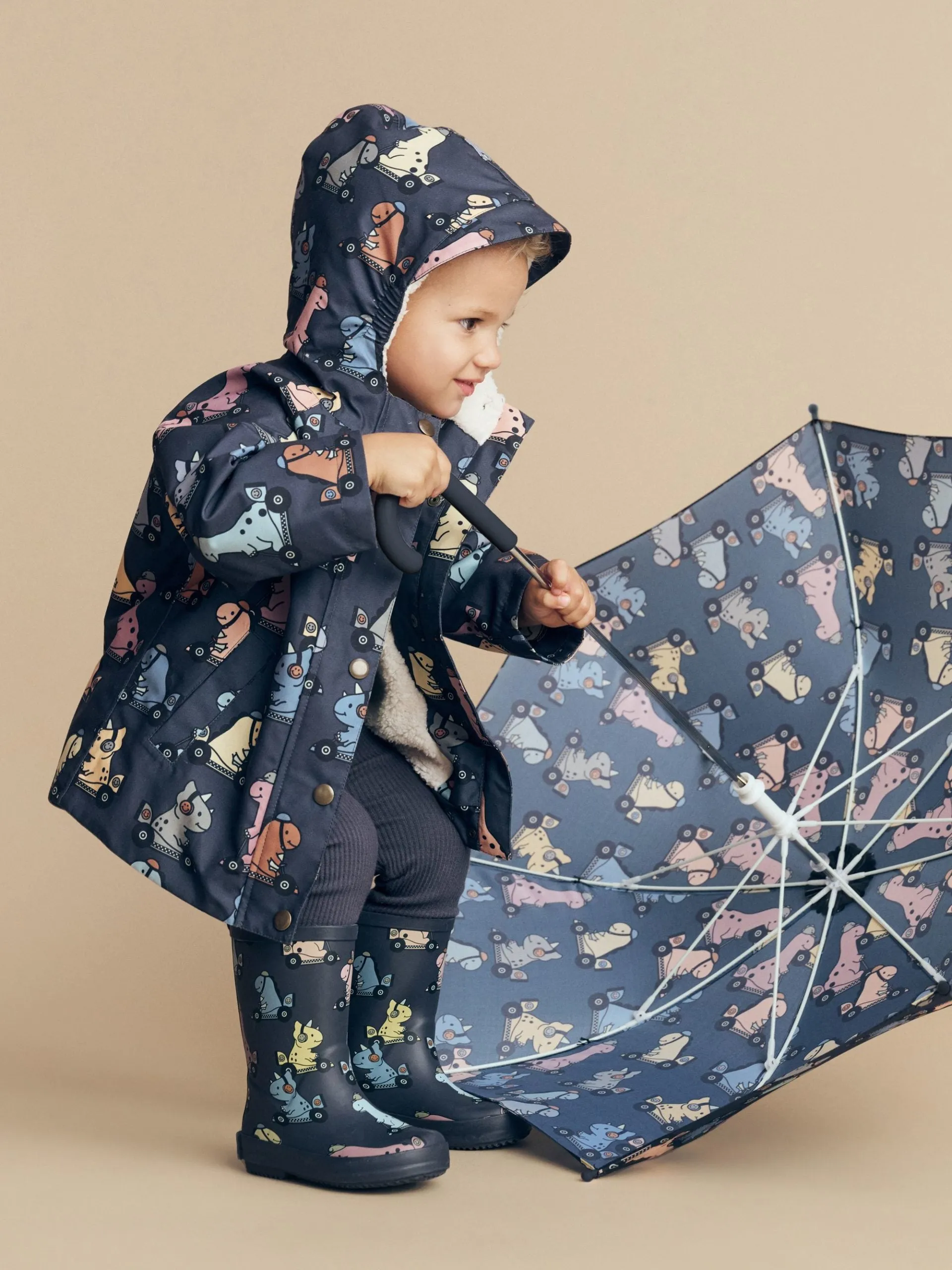 Huxbaby Dino Racer Raincoat **FINAL SALE**