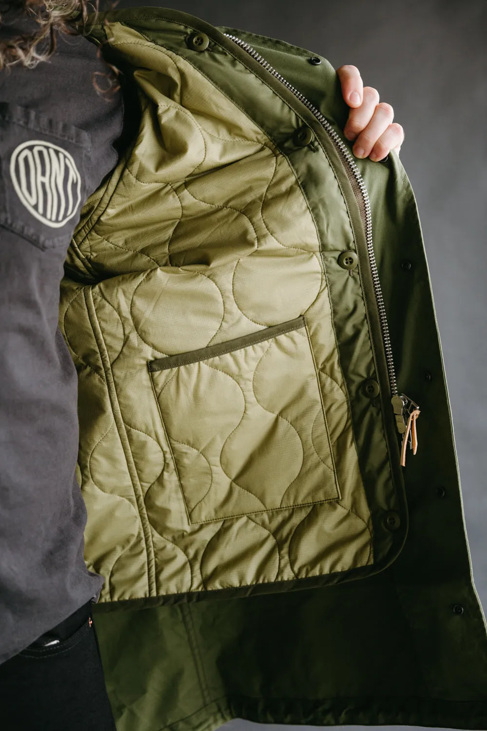 IHM-38-OLV - 5oz Quilted Lining M-51 Type Field Coat - Olive