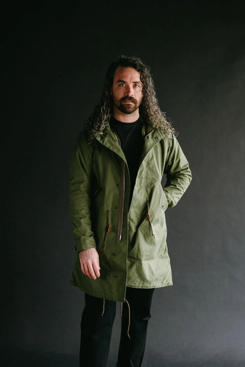 IHM-38-OLV - 5oz Quilted Lining M-51 Type Field Coat - Olive