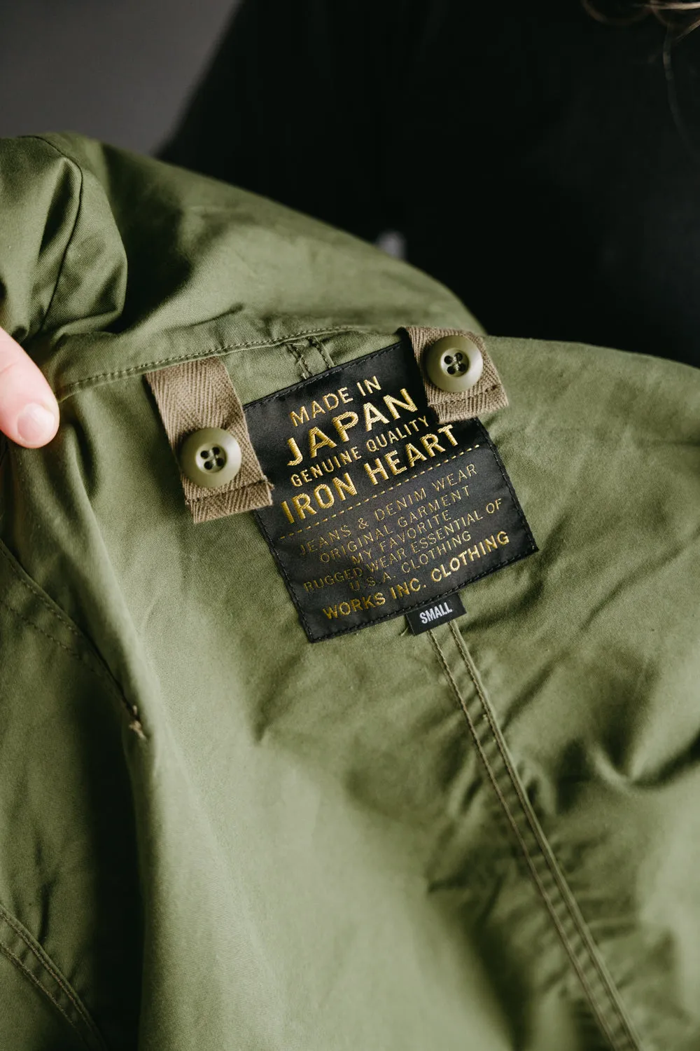 IHM-38-OLV - 5oz Quilted Lining M-51 Type Field Coat - Olive