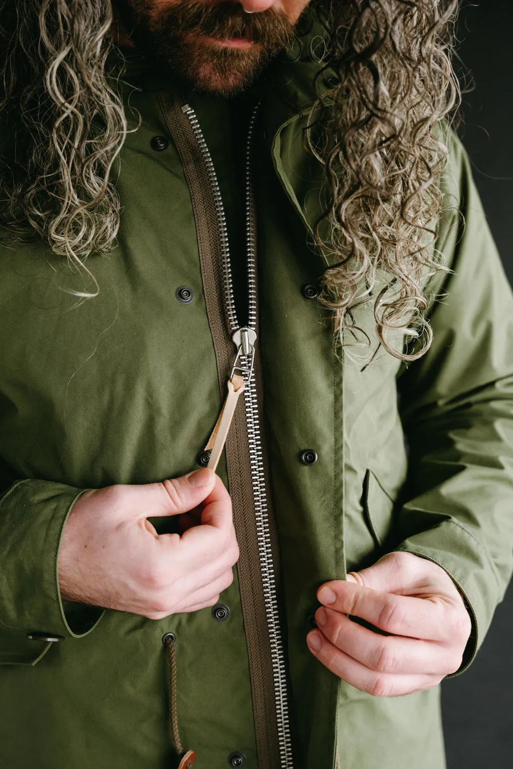IHM-38-OLV - 5oz Quilted Lining M-51 Type Field Coat - Olive