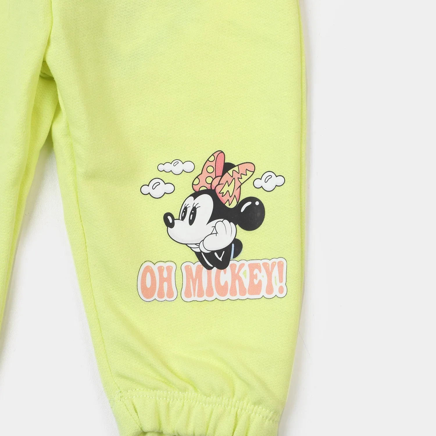 Infant Girls Terry Pajama Character- Sharp Green