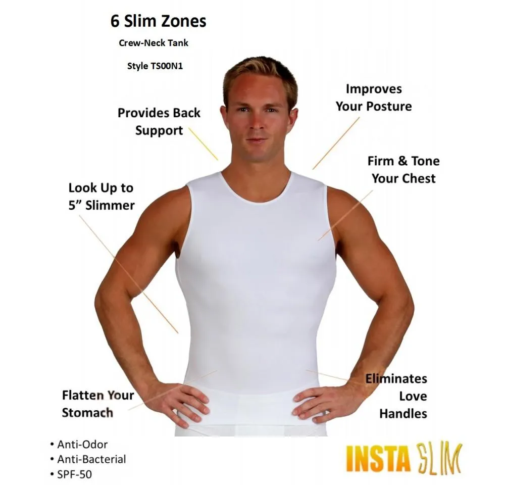 Insta Slim High Compression Sleeveless Crew Neck Tank ISTS00N1