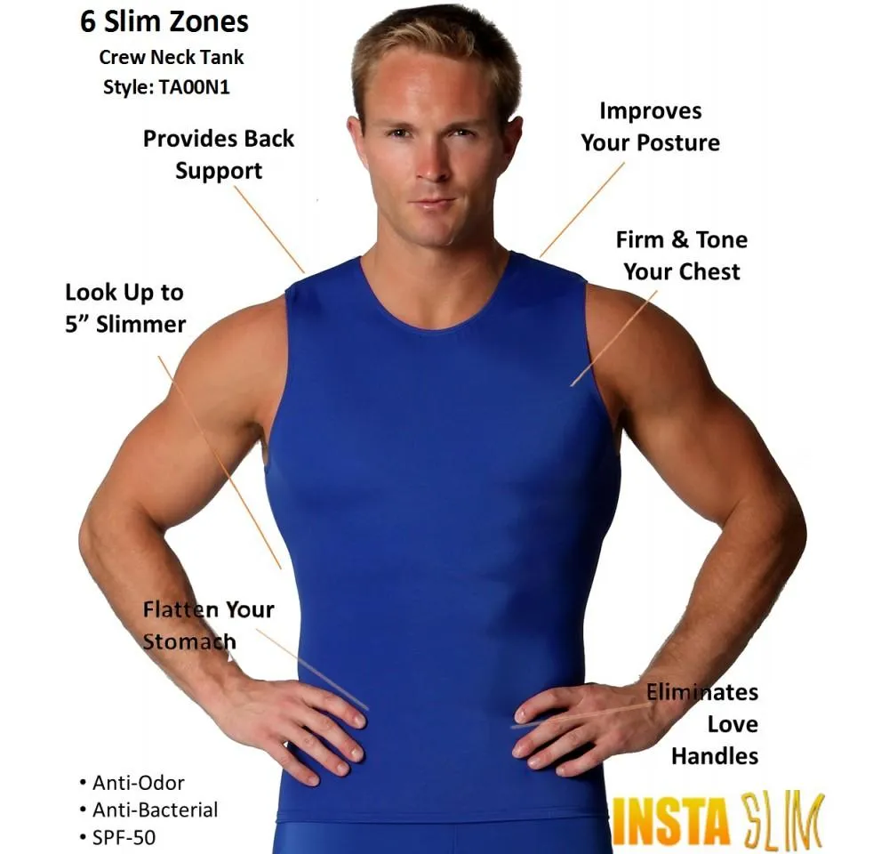 Insta Slim I.S.Pro USA Activewear Compression Sleeveless Crew Neck