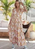 Jaase Berry Maxi Dress