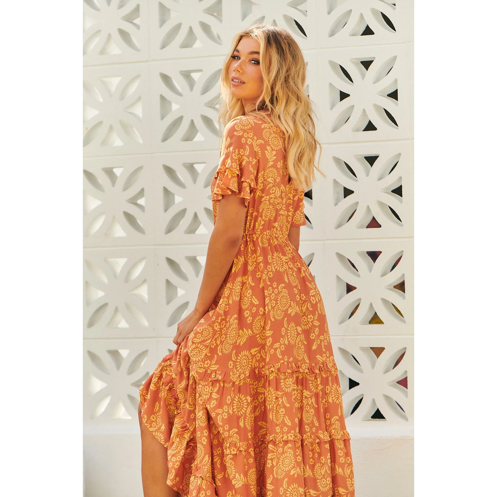 JAASE Day Dream Sun Print Lennie Maxi Dress