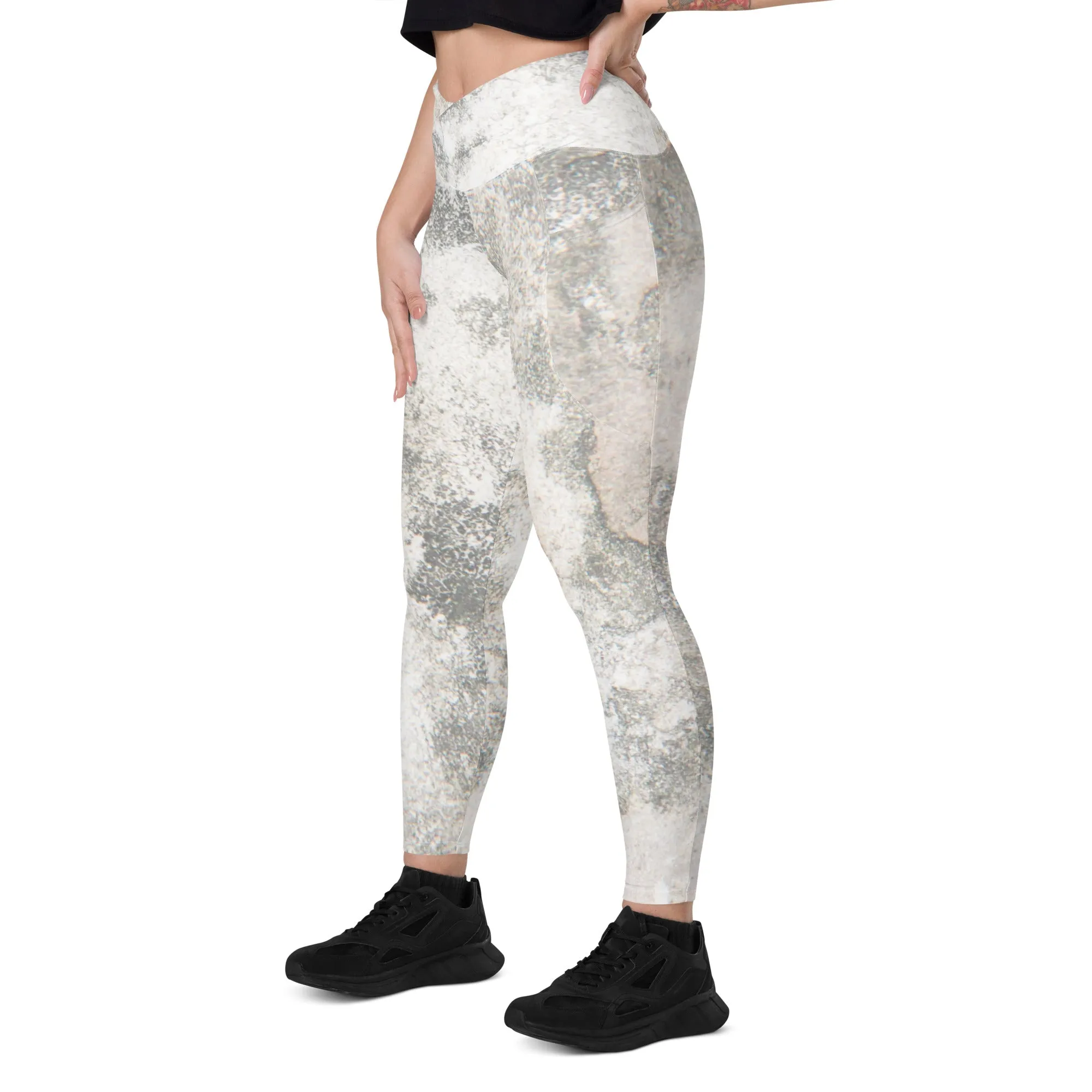 Jacquard Women Leggings with Pockets, lioness-love