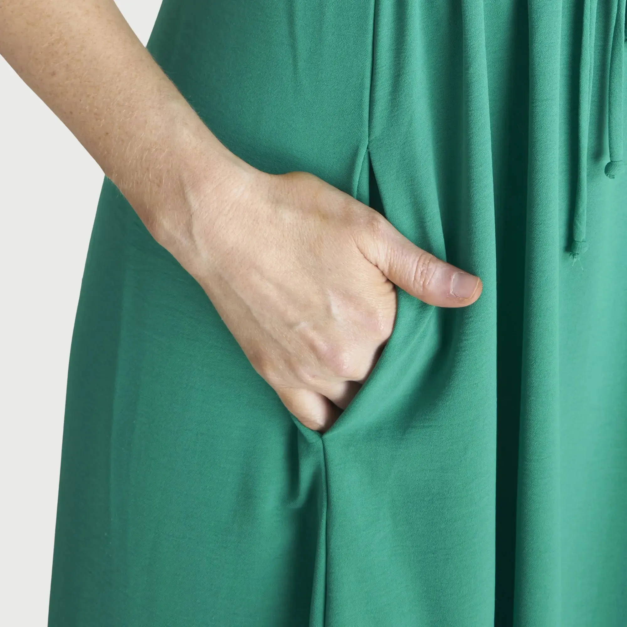 Jade Green Collared Maxi Dress