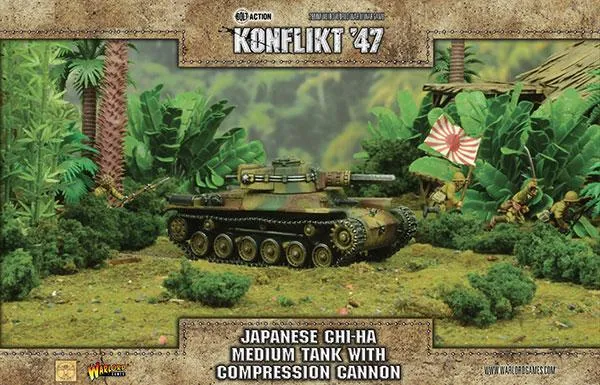 JAPANESE Chi-Ha medium tank with compression turret