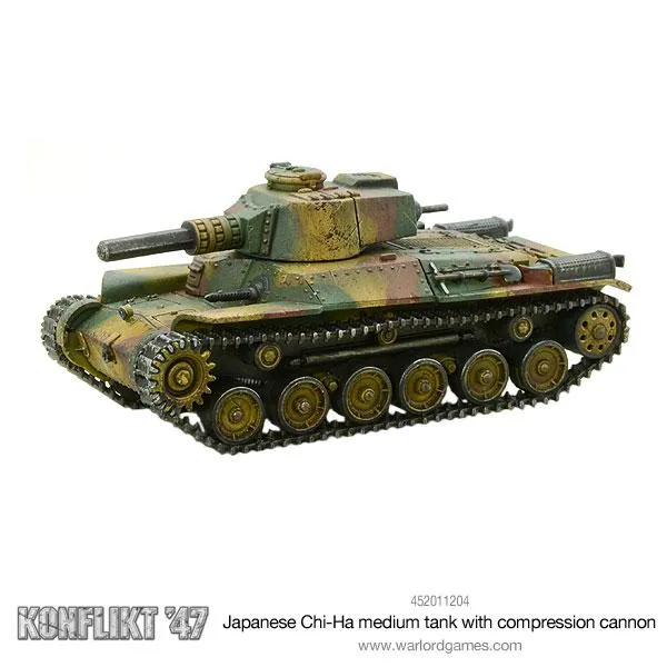JAPANESE Chi-Ha medium tank with compression turret