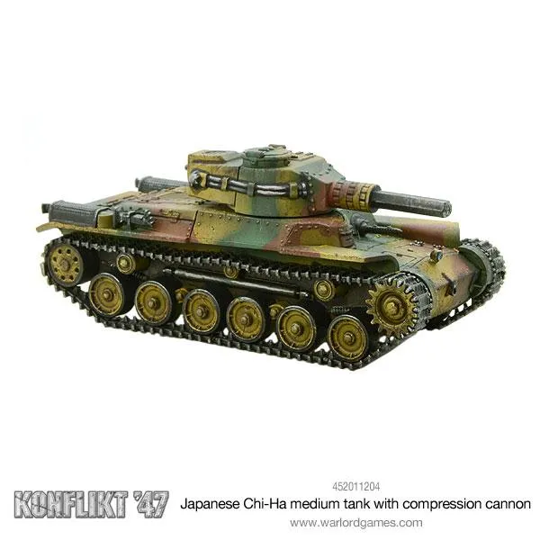 JAPANESE Chi-Ha medium tank with compression turret