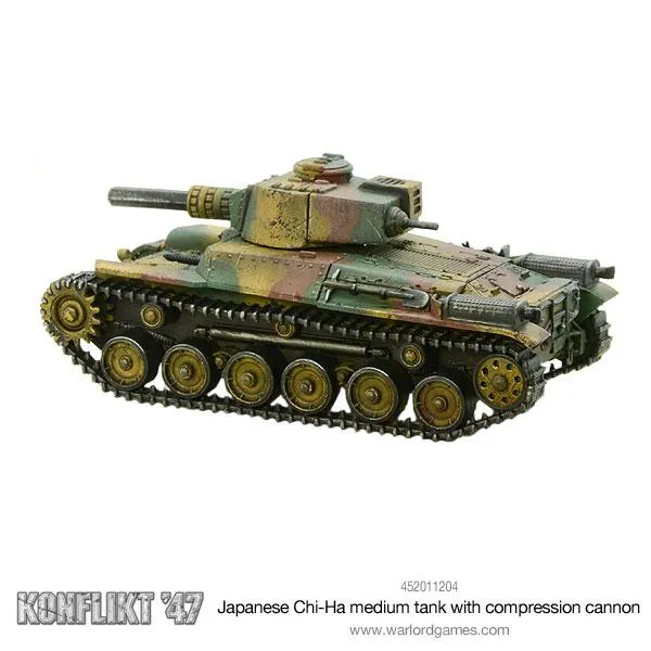 JAPANESE Chi-Ha medium tank with compression turret