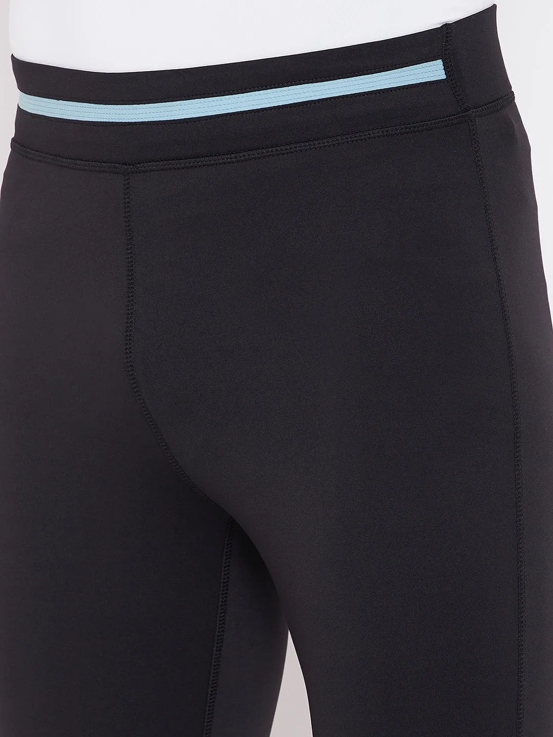 JUMP USA Men Black Solid Active Wear Tights
